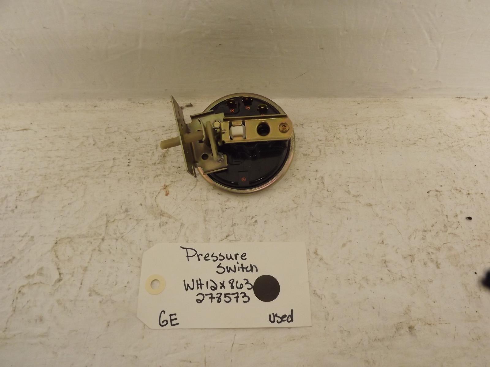 GE Washer WH12X863 278573 Pressure Switch Used GE Washer WH12X863 278573 Pressure Switch Used